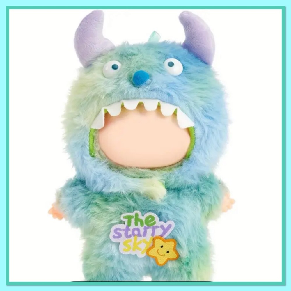 Labubu Blue and Green Monster Outfit